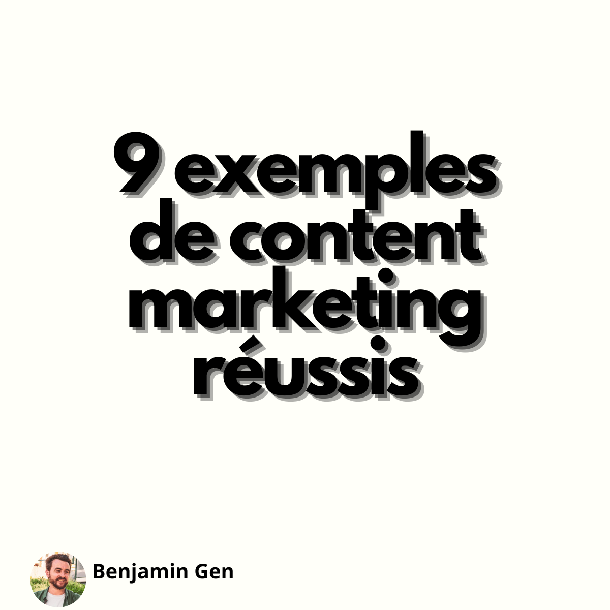 Des exemples de contenu marketing